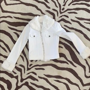 White jean jacket